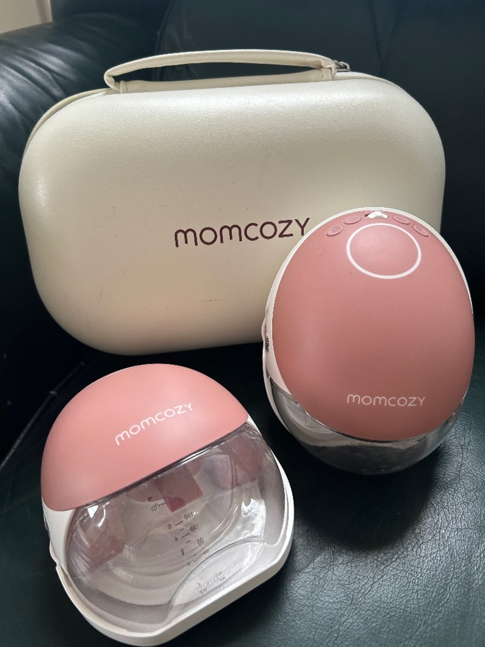 Momcozy M9 Breast Pump Hands Free Mobile Flow Cozy Red 2